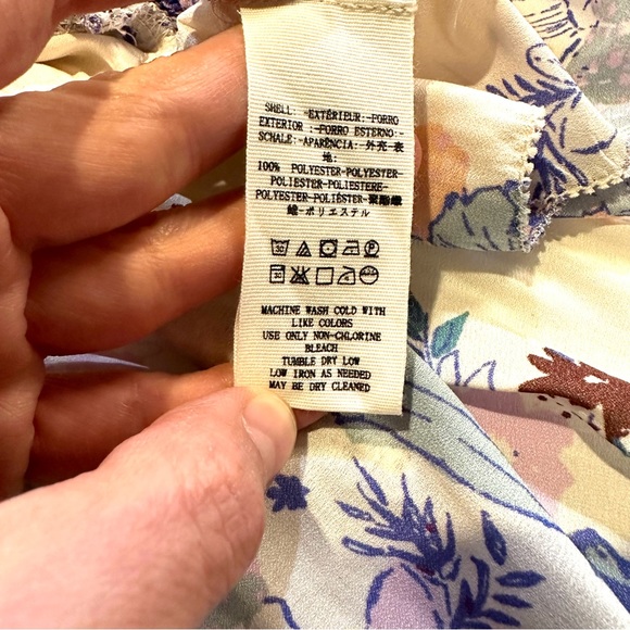 Free People Purple Haze Tiered Tunic Tank in Cream - Picture 5 of 6